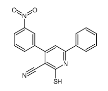 4-(3-nitrophenyl)-6-phenyl-2-sulfanylidene-1H-pyridine-3-carbonitrile Structure