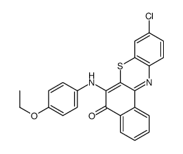 9-chloro-6-(4-ethoxyanilino)benzo[a]phenothiazin-5-one Structure