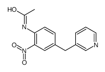 N-[2-nitro-4-(pyridin-3-ylmethyl)phenyl]acetamide结构式