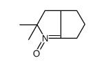2,2-dimethyl-1-oxido-3a,4,5,6-tetrahydro-3H-cyclopenta[b]pyrrol-1-ium结构式