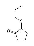 2-propylsulfanylcyclopentan-1-one结构式