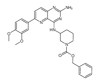 2-amino-4-[(1-Cbz-piperidin-3-yl)amino]-6-(3,4-dimethoxyphenyl)pyrido[3,2-d]pyrimidine Structure