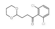 2',6'-DICHLORO-3-(1,3-DIOXAN-2-YL)PROPIOPHENONE结构式