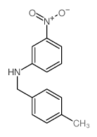 N-[(4-methylphenyl)methyl]-3-nitro-aniline Structure