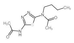 N-(5-acetamido-1,3,4-thiadiazol-2-yl)-N-butyl-acetamide结构式