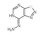 9-thia-2,4,7,8-tetrazabicyclo[4.3.0]nona-1,3,5,7-tetraen-5-ylhydrazine结构式