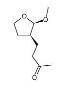 cis-4-(2-methoxytetrahydrofuran-3-yl)butan-2-one结构式