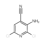 3-amino-2,6-dichloro-4-cyanopyridine Structure