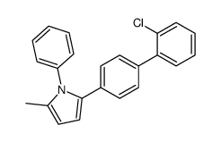 2-[4-(2-chlorophenyl)phenyl]-5-methyl-1-phenylpyrrole结构式