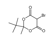 5-bromo-2-tert-butyl-2-methyl-1,3-dioxane-4,6-dione结构式