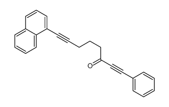 8-naphthalen-1-yl-1-phenylocta-1,7-diyn-3-one结构式