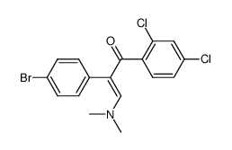 2-(4-bromophenyl)-1-(2,4-dichlorophenyl)-3-(dimethylamino)prop-2-en-1-one Structure