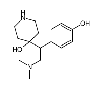 4-[2-(dimethylamino)-1-(4-hydroxyphenyl)ethyl]piperidin-4-ol结构式