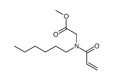 (Acryloyl-hexyl-amino)-acetic acid methyl ester结构式