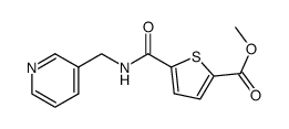 methyl 5-(3-picolylcarbamoyl)thiophene-2-carboxylate结构式