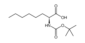 Octanoic acid, 2-[[(1,1-dimethylethoxy)carbonyl]amino]-, (2S)图片