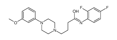 N-(2,4-difluorophenyl)-4-[4-(3-methoxyphenyl)piperazin-1-yl]butanamide结构式