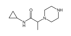 1-Piperazineacetamide, N-cyclopropyl-α-methyl Structure