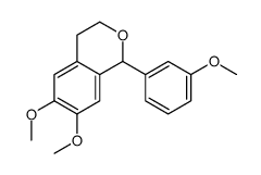 6,7-dimethoxy-1-(3-methoxyphenyl)-3,4-dihydro-1H-isochromene Structure