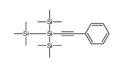trimethyl-[2-phenylethynyl-bis(trimethylsilyl)silyl]silane结构式