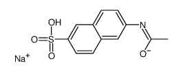 sodium 6-acetamidonaphthalene-2-sulphonate Structure