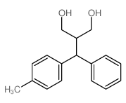 2-[(4-methylphenyl)-phenyl-methyl]propane-1,3-diol结构式