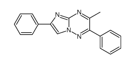 3-methyl-2,6-diphenylimidazo[1,2-b][1,2,4]triazine结构式