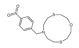7-[(4-nitrophenyl)methyl]-1-oxa-4,10-dithia-7-azacyclododecane结构式