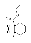 1-Methyl-2,7,8-trioxa-bicyclo[4.2.0]octane-6-carboxylic acid ethyl ester Structure