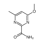 4-methoxy-6-methylpyrimidine-2-carboxamide Structure