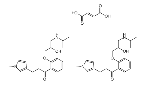 (E)-but-2-enedioic acid,1-[2-[2-hydroxy-3-(propan-2-ylamino)propoxy]phenyl]-3-(1-methylpyrrol-3-yl)propan-1-one Structure
