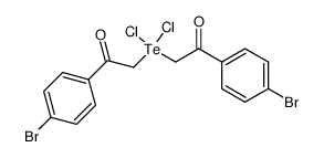 2,2'-(dichloro-4-tellanediyl)bis(1-(4-bromophenyl)ethan-1-one) Structure