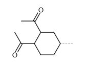 (+-)-1r,2t-diacetyl-4ξ-methyl-cyclohexane Structure