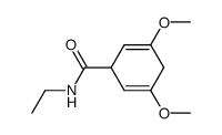 3,5-dimethoxy-cyclohexa-2,5-dienecarboxylic acid ethylamide结构式