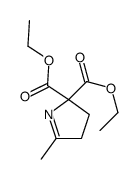 diethyl 5-methyl-3,4-dihydropyrrole-2,2-dicarboxylate结构式