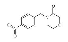 4-(4-nitro-benzyl)-morpholin-3-one结构式