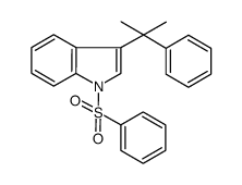 3-(2-phenylpropan-2-yl)-1-phenylsulfonyl-1H-indole结构式