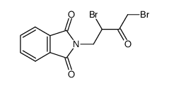 N-(2,4-dibromo-3-oxo-butyl)-phthalimide结构式