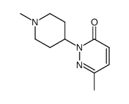 6-methyl-2-(1-methyl-[4]piperidyl)-2H-pyridazin-3-one结构式