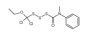 (ethoxydichloromethyl)(methylphenylcarbamoyl)trisulfane结构式