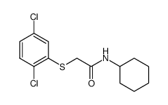 N-cyclohexyl-2-(2,5-dichlorophenylthio)acetamide结构式