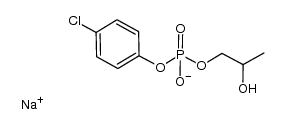 monosodium 2-hydroxypropyl p-chlorophenyl phosphate Structure
