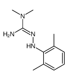 2-(2,6-dimethylanilino)-1,1-dimethylguanidine结构式