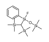 bis(trimethylsilyl)methyl-fluoro-phenyl-trimethylsilyloxysilane结构式