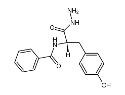 N-benzoyl-L-tyrosine hydrazide结构式