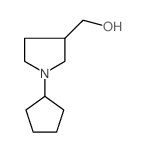 (1-Cyclopentylpyrrolidin-3-yl)methanol结构式