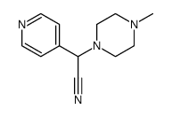 2-(4-methylpiperazin-1-yl)-2-pyridin-4-ylacetonitrile结构式