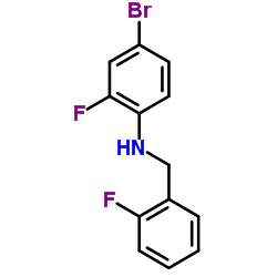 2-Fluoro-4-bromo-N-(2-fluorobenzyl)aniline structure