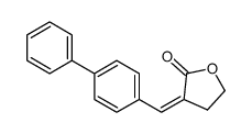 3-[(4-phenylphenyl)methylidene]oxolan-2-one Structure