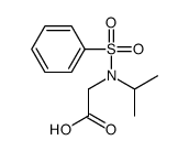 2-(N-ISOPROPYLPHENYLSULFONAMIDO)ACETIC ACID structure